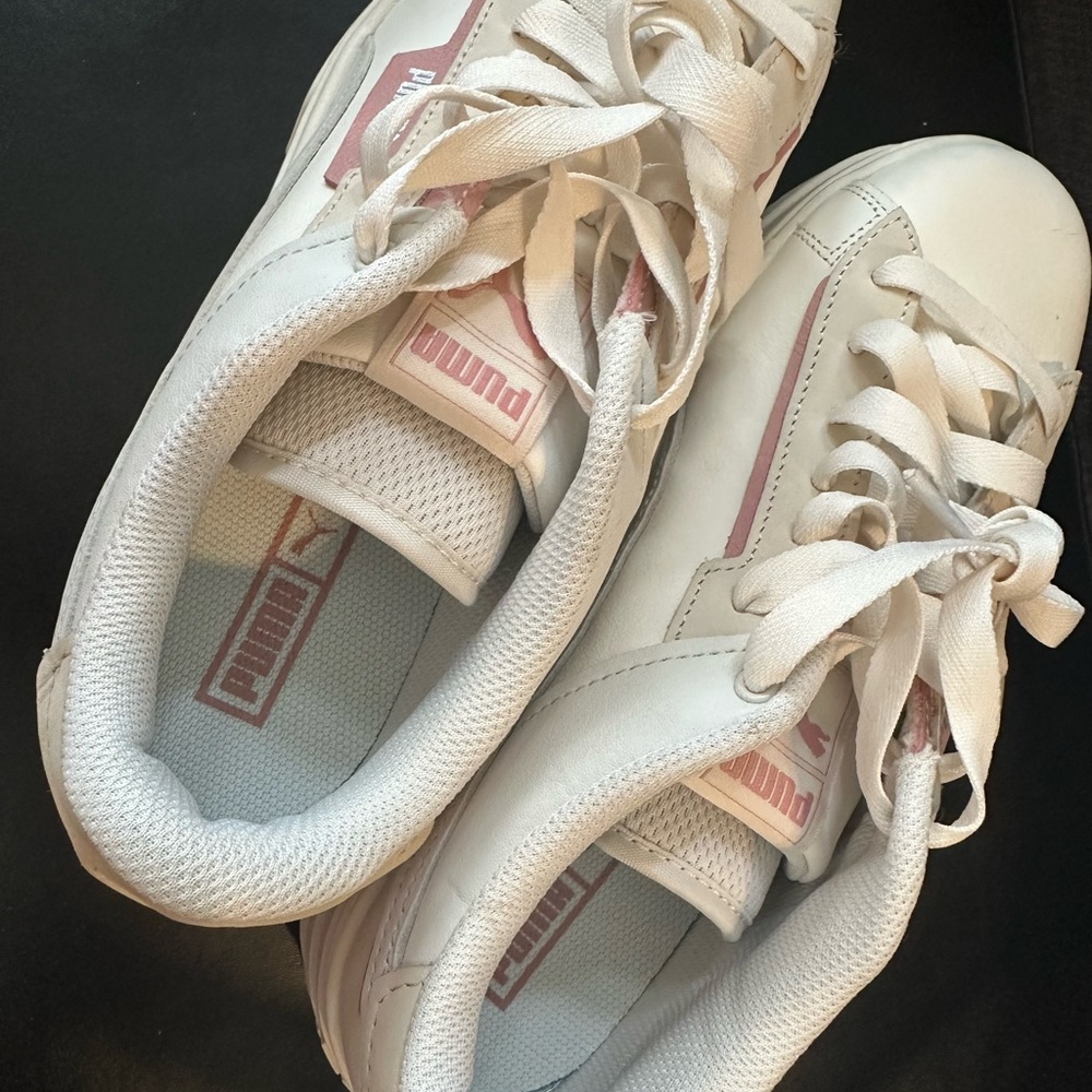 PUMA Women's Cream and Pink Platform Sneakers size 9.5 new no box no tags - Picture 5 of 11